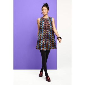 Anna Sui Target Women’s Metallic Circle Sleeveless Shift Mini Dress - Small S